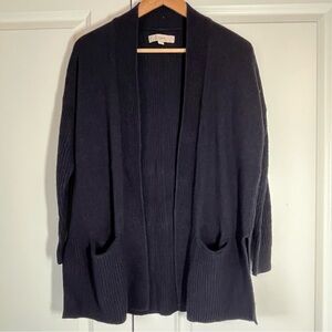 LOFT Navy Open Front Cardigan Women's - Size S